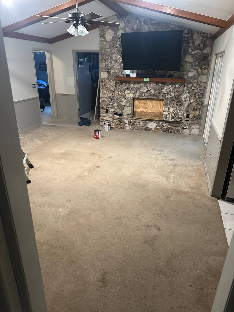 After: epoxy garage floor